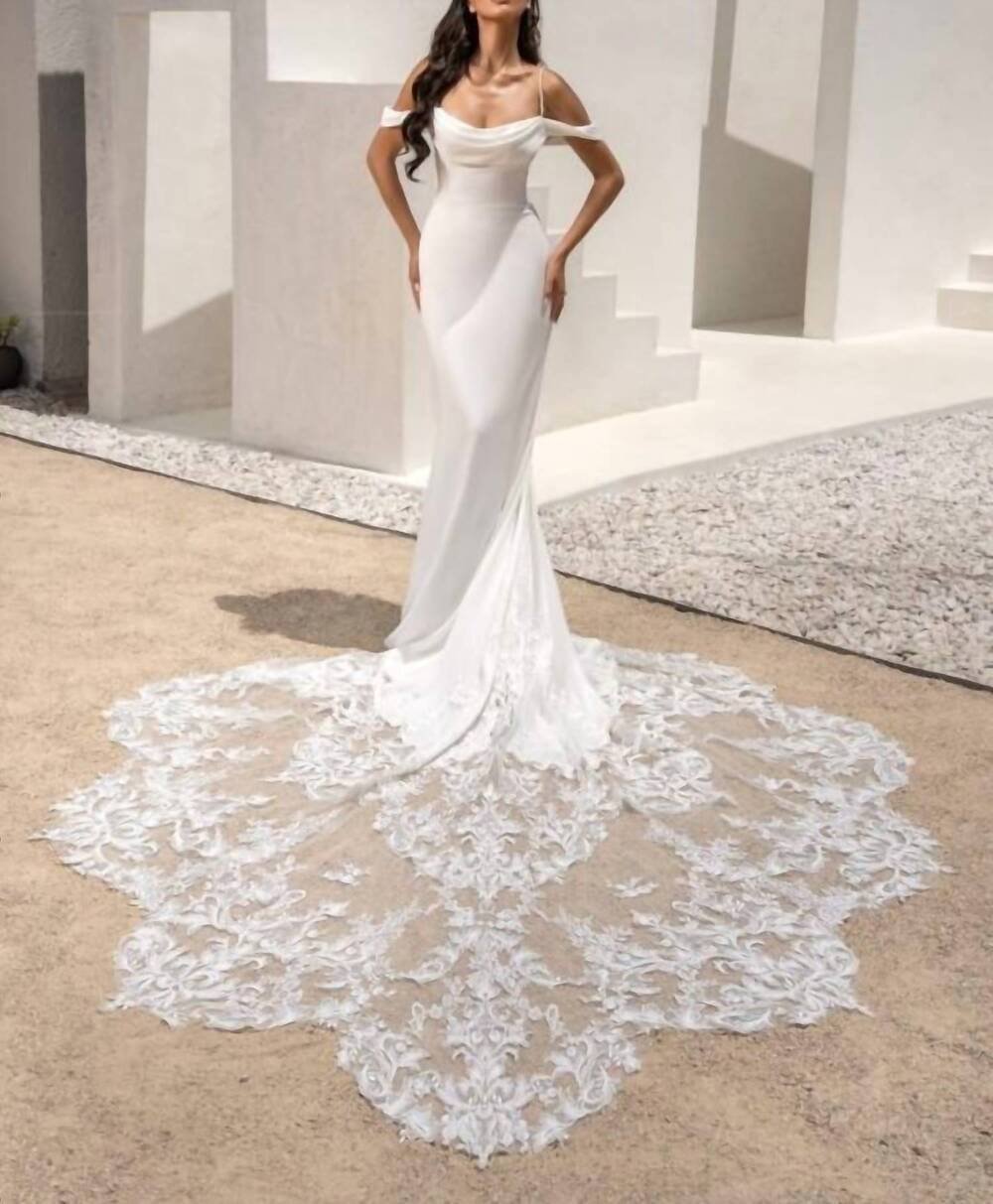 NEW KITTY CHEN COUTURE barcelona dress in diamond white/tan